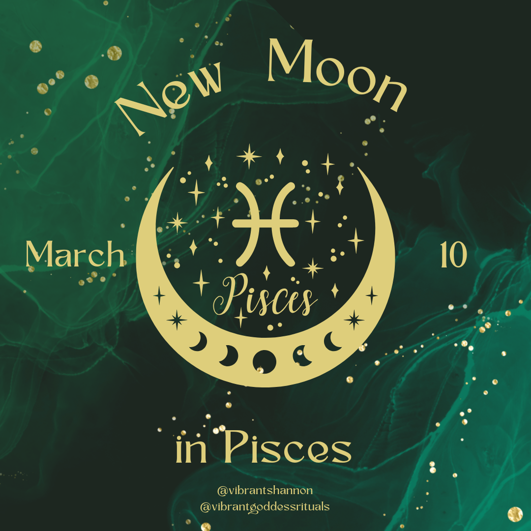 Dive into the Magic: New Moon in Pisces, March 10th! 🌙