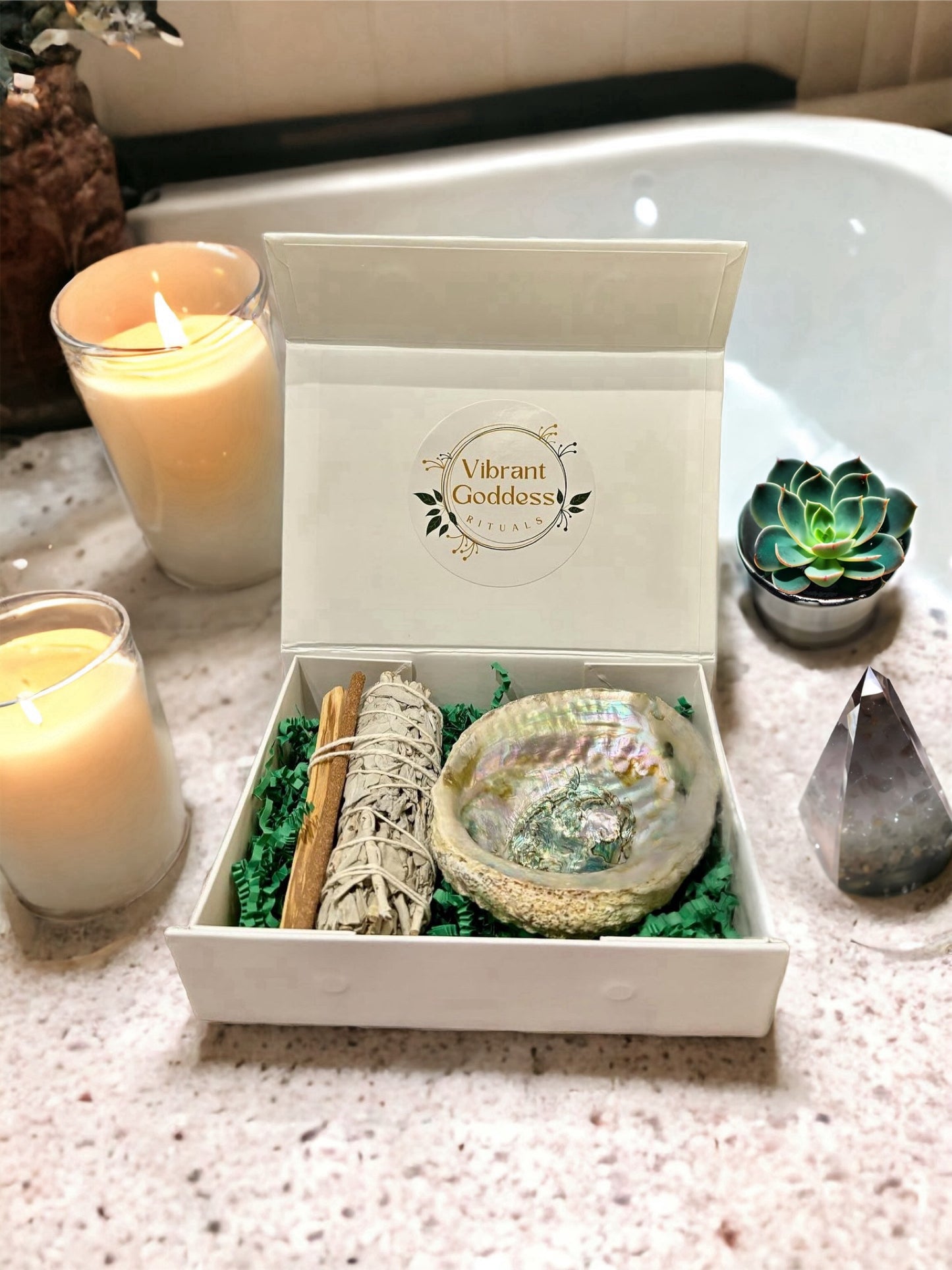 Smoke Cleanse Smudge Kit with Abalone Shell